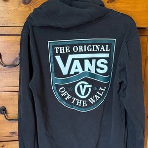 Vans Classic Black Hoodie for Men - Small